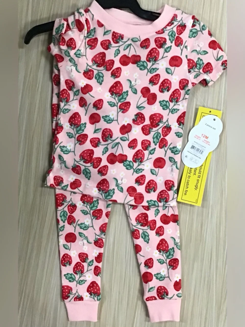 Wonder Nation Toddler Cotton Sleep Tee and Pants Pajama Set, 2-Piece